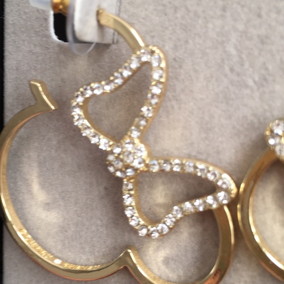 NIB Disney x BAUBLEBAR Minnie Rhinestone Crystal Earrings - Picture 2 of 4